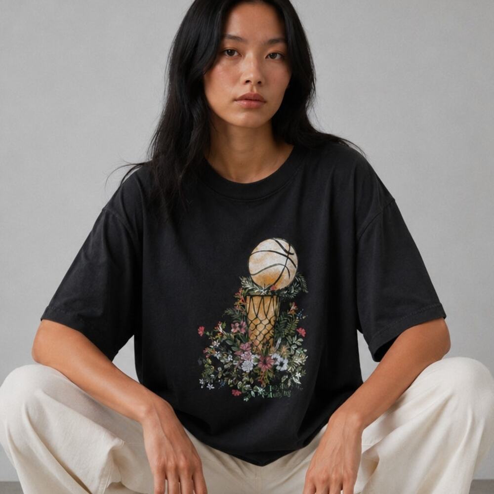 Trophy Hunting T-shirt Unisex Womens L Black Cotton Rare Golden State Warriors